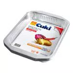 Cuki Vaschette Alluminio Ultra Forza con Manici per 8 Porzioni Rettangolari