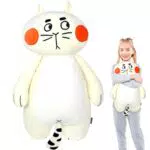 DBPBToU Cuscino Peluche Lungo a Forma di Gatto, Giocattolo Regalo per Bambini