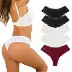 Demegimi Culotte Sexy Donna Vita Bassa Lingerie Elastica e Traspirante
