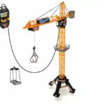 Dickie Toys Mega Crane - Gru giocattolo telecomandata per bambini 3-5 anni