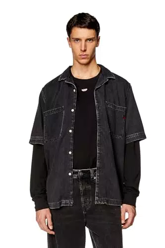 Diesel D-PAROSHORT Camicia Uomo Elegante e Versatile per Ogni Occasione