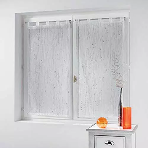 Douceur d'Intérieur - Coppia di tende dritte in voile con passanti