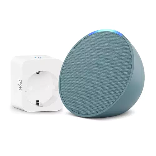 Echo Pop - Kit di base per Casa Intelligente con WiZ Presa intelligente, compatibile con Alexa