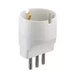 Electraline 71916 Adattatore Presa Tedesca Schuko 10A per Spina Italiana