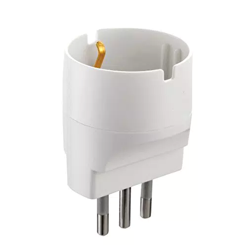 Electraline 71916 Adattatore Presa Tedesca Schuko 10A per Spina Italiana