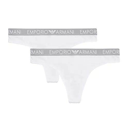 Emporio Armani Thong Iconic Cotton Biancheria Intima Donna