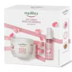 Equilibra Kit Corpo Rosa Ialuronica Nutriente con Burro e Acqua Profumata