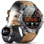ESFOE Smartwatch Militare Uomo con Torcia LED e Fitness Tracker 5ATM