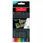 Faber-Castell 116412 Set di Matite Colorate Resistenti con Impugnatura Ergonomica