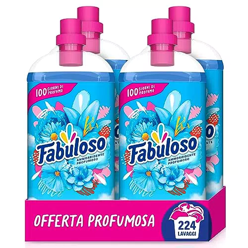Fabuloso Ammorbidente Concentrato Profumato Fresco Mattino 4x1