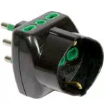 FANTON Adattatore Triplo Vertical System 2P+T 16A con Prese Bipasso