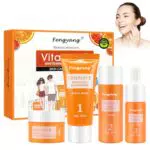 Fengyang Set per la Cura della Pelle alla Vitamina C - Crema Rassodante Idratante