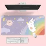 Fiacvrs Tappetino per mouse kawaii per scrivania e laptop, accessorio decorativo