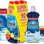 Finish Kit Lavastoviglie: Detersivo Powergel Limone, Brillantante e Cristalli di Sale