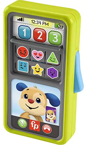 Fisher-Price Smartphone Scorri e Impara, telefono giocattolo didattico per bambini