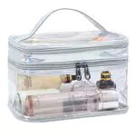 FIYUK Beauty Case da Viaggio Impermeabile Doppio Strato Organizzatore Cosmetici