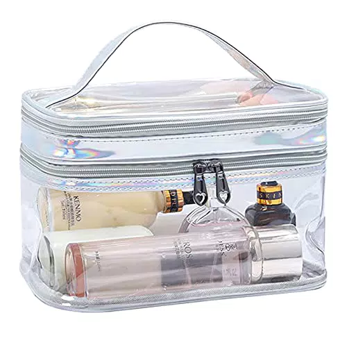 FIYUK Beauty Case da Viaggio Impermeabile Doppio Strato Organizzatore Cosmetici