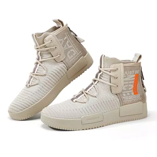 FUSHITON Scarpe da Ginnastica Alte Uomo - Sneakers Sportive Casual per Corsa