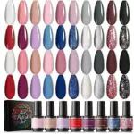 GELFAVOR Smalti Semipermanente per Unghie - Base Coat e Top Coat per Principianti