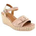 Geox D Panarea - Sandalo espadrillas con zeppa per donna