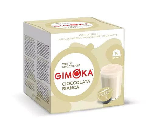 Gimoka Cioccolata Bianca - Capsule Compatibili per Nescafé® Dolce Gusto®
