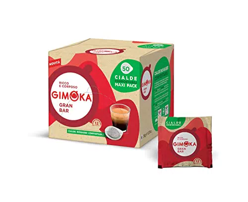 Gimoka Cialde Ese 44-50 Compatibili per Easy Serving Espresso - Gusto Gran Bar Intenso