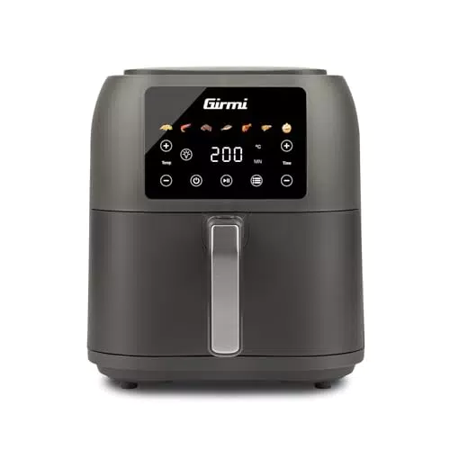 Girmi FG92 Ecofrit Friggitrice ad Aria XXL 8 Litri, 1700W, Display Digitale