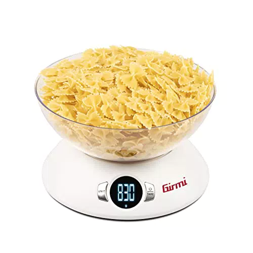 Girmi PS04 Bilancia da Cucina Elettronica con Display Alta Luminosità e Funzione Tara