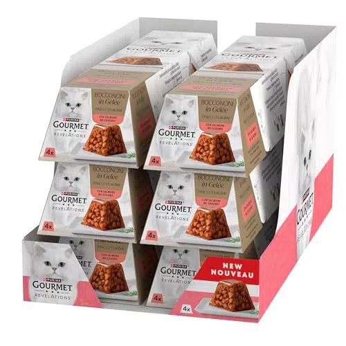 Gourmet Revelations Cibo Umido per Gatti Adulti con Salmone in Gelée