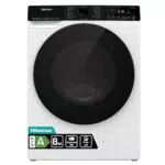 Hisense WF5V843BWSIT - Lavatrice Slim a Carica Frontale, 1400 rpm, Vapore, 15 Programmi