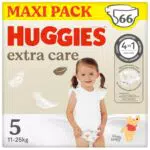 Huggies Extra Care - Pannolini per bambini con Disney, confezione da 66 pannolini
