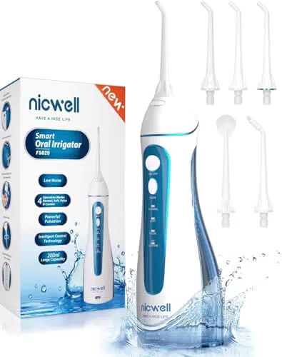 Idropulsore Dentale Portatile Professionale - Irrigatore Orale Ricaricabile IPX7