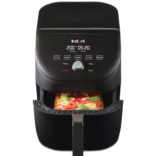 Instant Pot Vortex Slim - Friggitrice elettrica senza olio 5 in 1 con timer e funzioni multiple