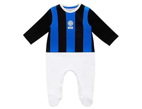 Inter Jump Suit - Tutina Neonato Unisex per Bimbi 0-24 Mesi
