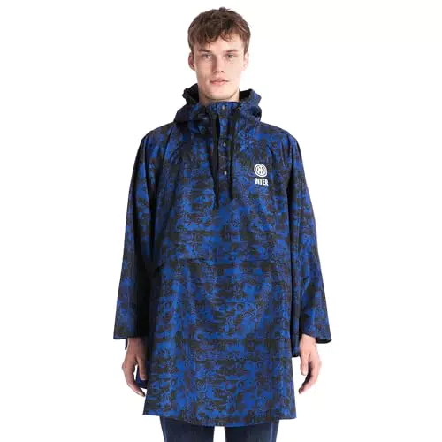 Inter Poncho Impermeabile Unisex - Collezione Rain, Prodotto Ufficiale