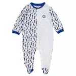 Inter Tutina Neonato Unisex in Cotone con Apertura Frontale a Bottoncini