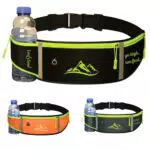InufySoul® Marsupio Running Sportivo con Cintura Porta Cellulare e Strisce Riflettenti