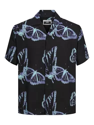 Jack & Jones Jcojeff Resort Shirt SS Relax - Camicia a Maniche Corte