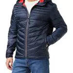 Jack & Jones Jjehero Puffer Hood Giacca con Cerniera a Contrasto