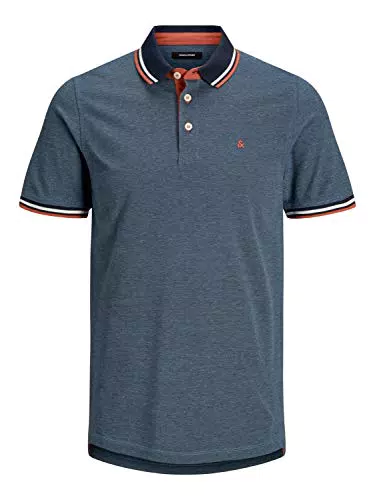 Jack & Jones Jjepaulos Polo SS Noos per Uomo - Maglietta Casual