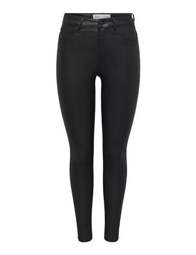 JDY Pantaloni Coated High Skn Donna - Modello Jdynewthunder