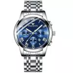 JewelryWe Orologio da Polso Impermeabile per Coppia in Acciaio Inossidabile