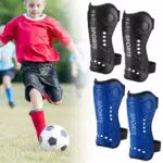 JIZZU Parastinchi Calcio Leggeri e Resistenti per Bambini e Adulti
