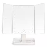 Jutyum Specchio Trucco Trifold con Illuminazione e Funzione Pieghevole