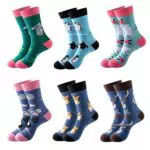 JXCTNNU Calze Unisex in Cotone Fantasia per Uomo e Donna