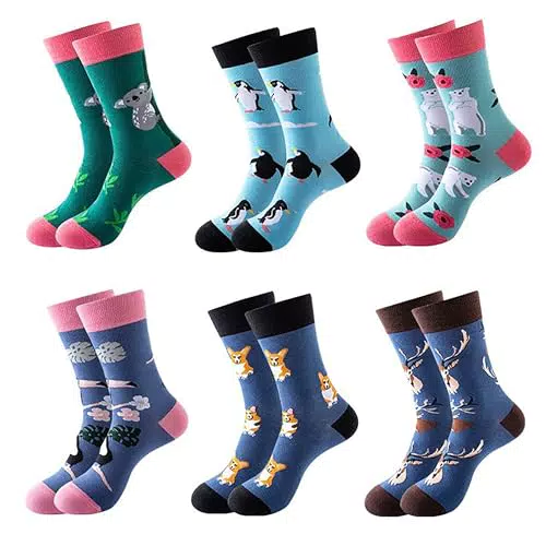 JXCTNNU Calze Unisex in Cotone Fantasia per Uomo e Donna