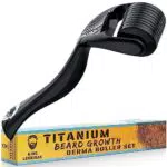 King Leonidas Derma Roller per Uomo - Rullo Micro-Needling in Titanio 0,30 mm