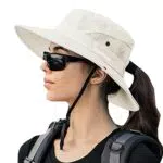 Korhleoh Cappello da Sole da Donna con Protezione UV e Tesa Larga