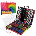 KreativeKraft Valigetta per Bambini - Kit Disegno con Pastelli e Pennarelli