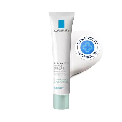 La Roche-Posay Hydraphase Crema Idratante SPF25 per Pelli Sensibili e Disidratate